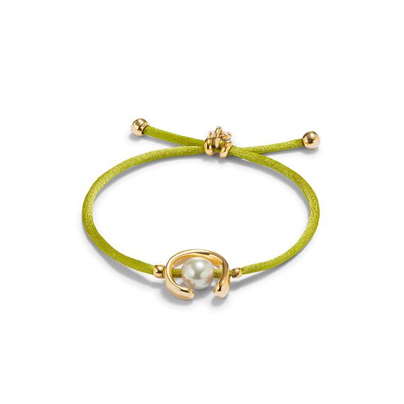 Браслет женский с жемчугом Лаймовый UNOde50 Ser Diferente