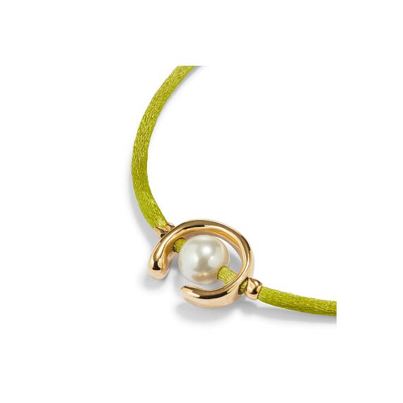 Браслет женский с жемчугом Лаймовый UNOde50 Ser Diferente, изображение 3