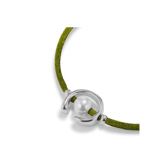 Браслет женский с жемчугом Оливковый UNOde50 Ser Diferente, изображение 3