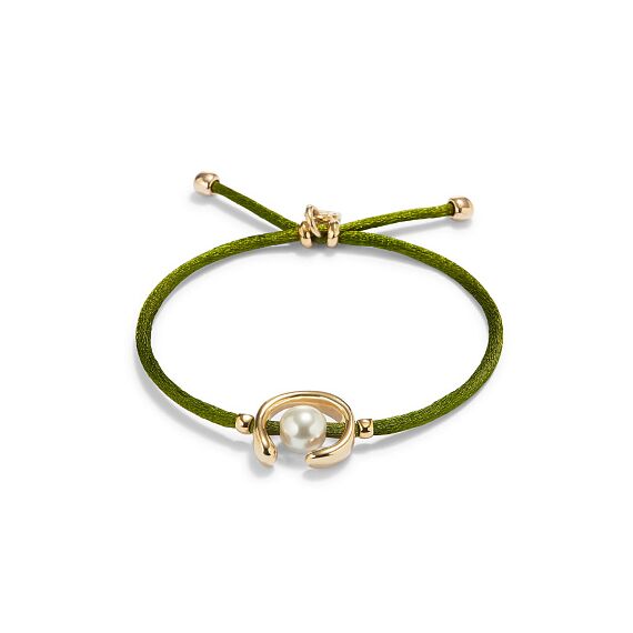Браслет женский с жемчугом Оливковый UNOde50 Ser Diferente