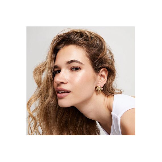 Золотые серьги женские Стрекоза UNOde50 Ser Rebelde, изображение 3