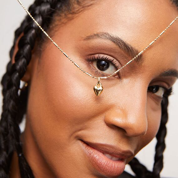 Золотая подвеска женская Сердце UNOde50 Hazte Uno, изображение 3