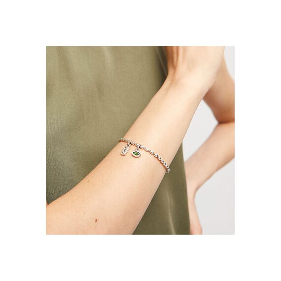 Серебряная подвеска с кристаллом Сваровски Глаз UNOde50 Hazte Uno, изображение 4