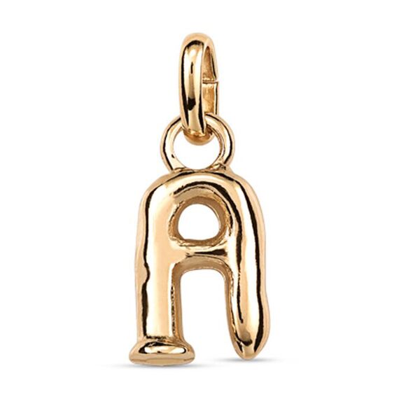 Золотая подвеска Буква А малая UNOde50