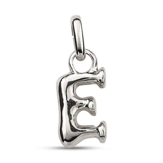 Серебряная подвеска Буква E малая UNOde50