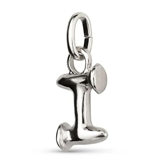 Серебряная подвеска Буква I малая UNOde50