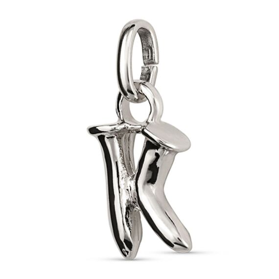 Серебряная подвеска Буква K малая UNOde50, изображение 2