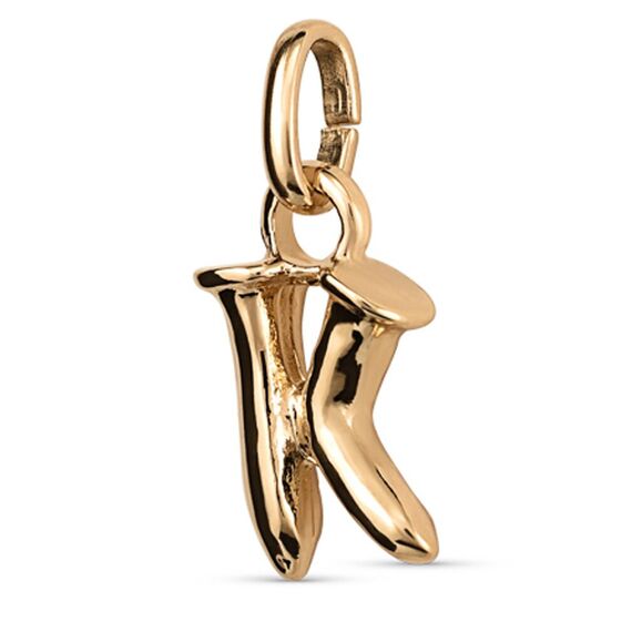 Золотая подвеска Буква K малая UNOde50, изображение 2