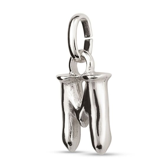 Серебряная подвеска Буква М малая UNOde50, изображение 2