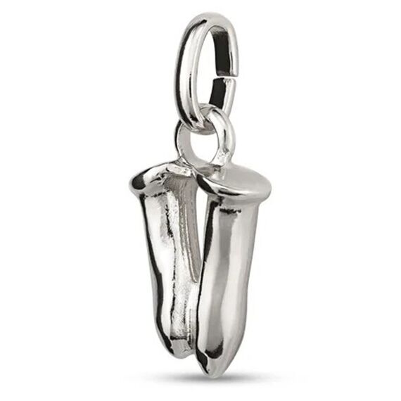 Серебряная подвеска Буква V малая UNOde50, изображение 2