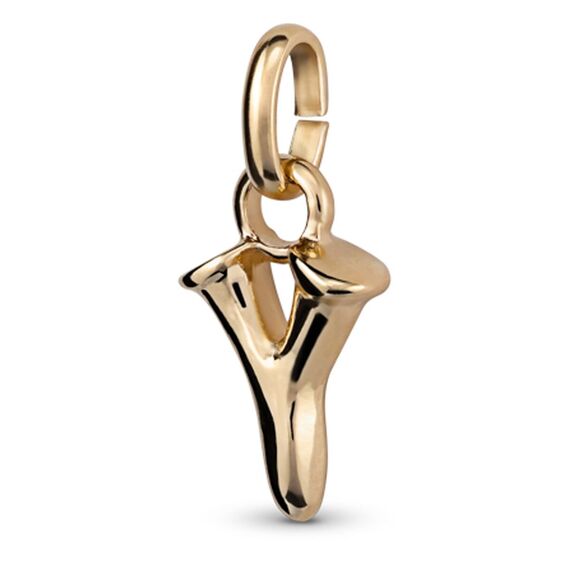 Золотая подвеска Буква Y малая UNOde50, изображение 2