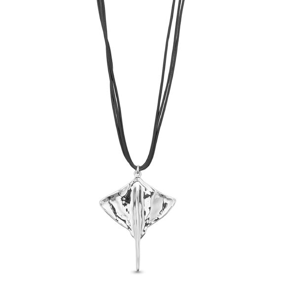 Кожаное ожерелье с серебром со скатом UNOde50 Ser Majestuosa, изображение 2