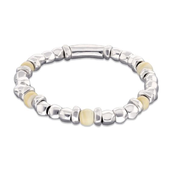 Серебряный браслет из бусин с муранским стеклом UNOde50 Ser imparable, Размер (мм): 180