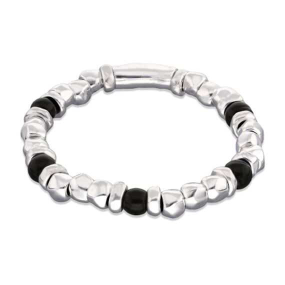 Серебряный браслет из бусин с муранским стеклом UNOde50 Ser imparable, Размер (мм): 180