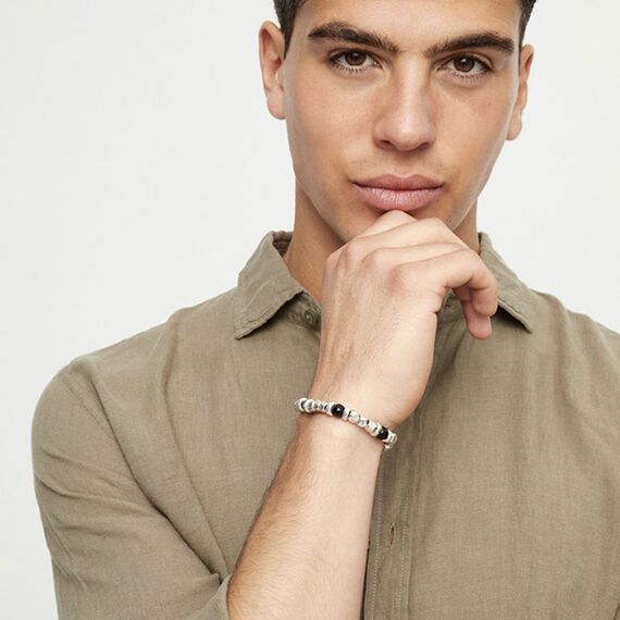 Серебряный браслет из бусин с муранским стеклом UNOde50 Ser imparable, Размер (мм): 180, изображение 5