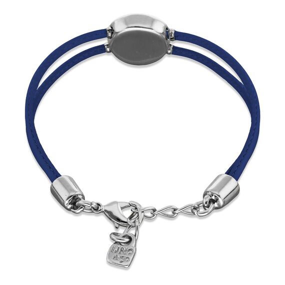 Кожаный браслет женский с серебром и цирконием UNOde50 Ser Intuitiva, изображение 2