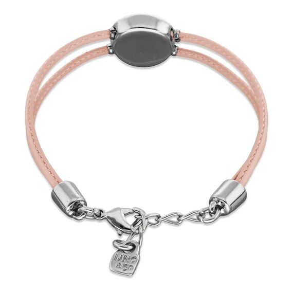 Кожаный браслет женский с серебром и цирконием UNOde50 Ser Intuitiva, изображение 2