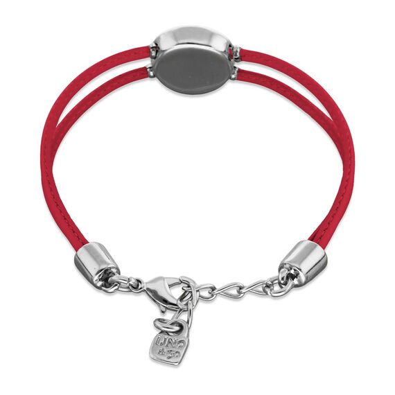 Кожаный браслет женский с серебром и цирконием UNOde50 Ser Intuitiva, изображение 2