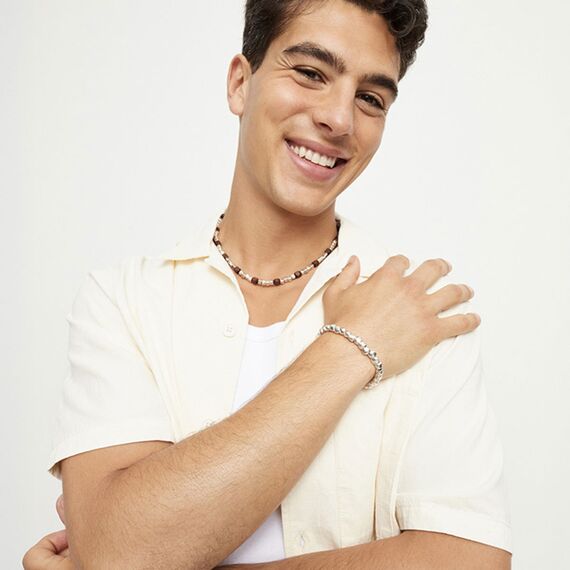 Серебряный браслет на руку из бусин  UNOde50 Ser imparable, Размер (мм): 180, изображение 3