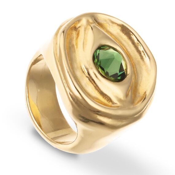 Золотое кольцо с цирконием UNOde50 Ser Intuitiva, Размер (мм): 16,3-16,7, изображение 2