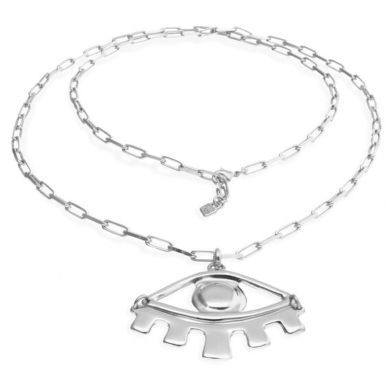 Серебряное ожерелье женское Глаз UNOde50 Ser Intuitiva, изображение 2