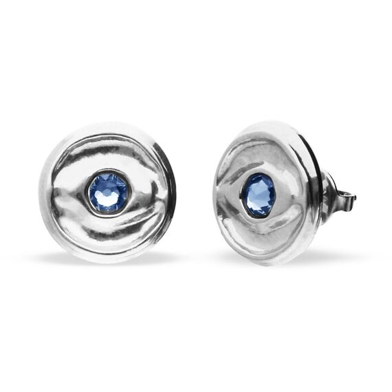 Серебряные серьги женские с цирконием Глаз UNOde50 Ser Intuitiva