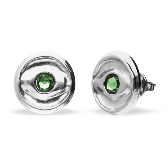 Серебряные серьги женские с цирконием Глаз UNOde50 Ser Intuitiva