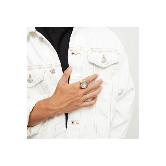 Золотое кольцо с кристаллом Сваровски UNOde50 Ser Camaleonica, Размер (мм): 19,1-19,5, изображение 4