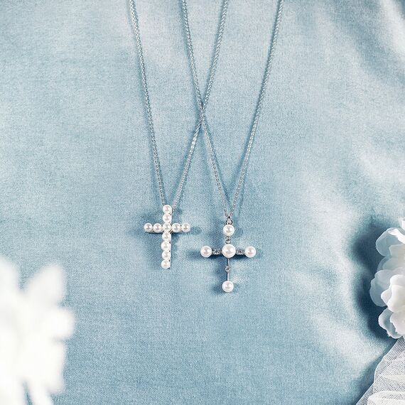 Серебряное колье с жемчугом Majorica Lagom, изображение 3