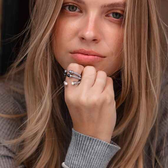 Серебряное кольцо женское с жемчугом Majorica Tender, Размер (мм): 18,1, изображение 5