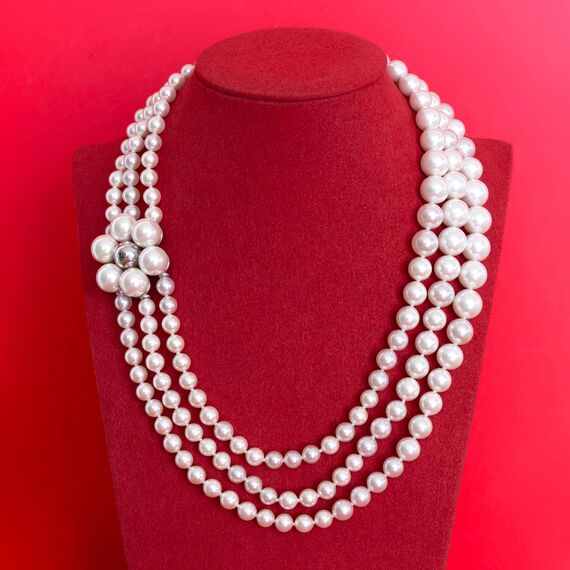 Серебряное ожерелье с жемчугом Majorica Kate, изображение 2