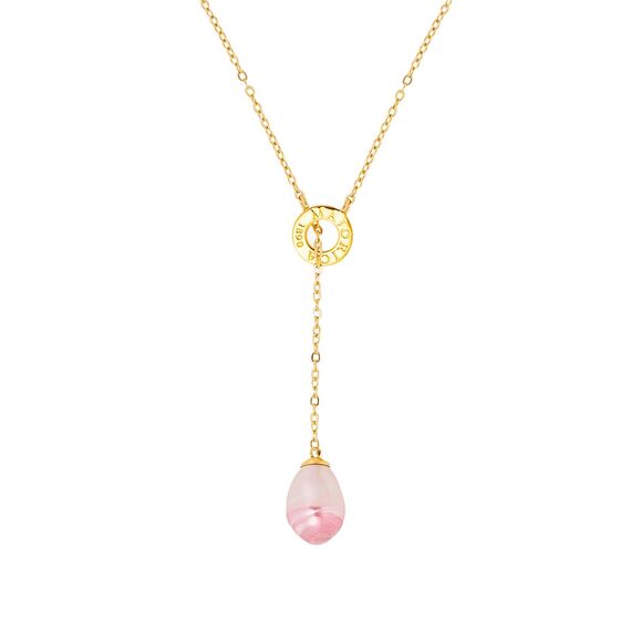 Золотое колье женское с жемчугом Majorica Luar, изображение 2