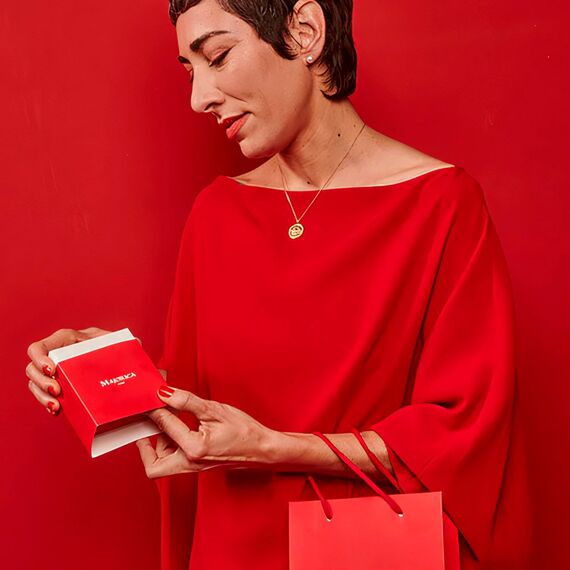 Золотая подвеска с жемчугом Majorica Mom love, изображение 4