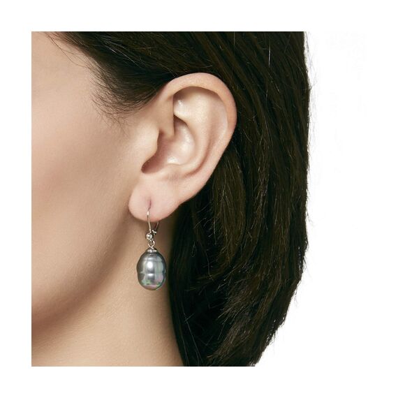 Серебряные серьги женские с жемчугом Majorica Baroque, изображение 2