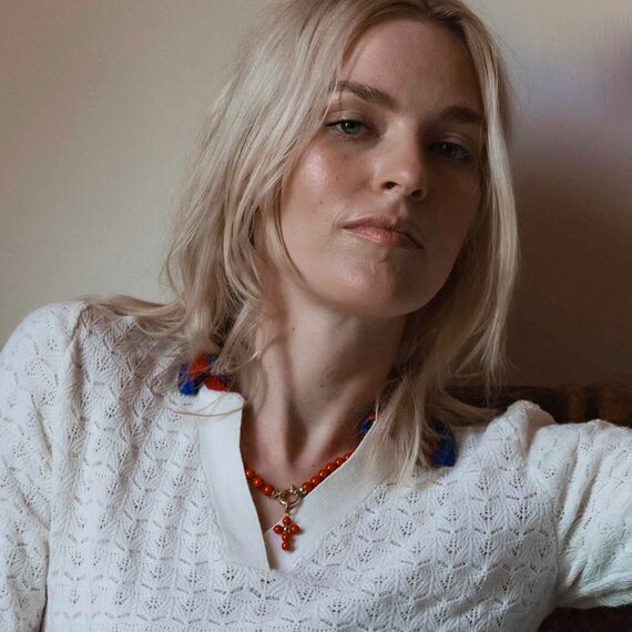 Золотая подвеска с жемчугом Majorica Cruces, изображение 2