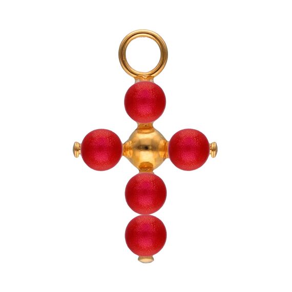 Золотая подвеска с жемчугом Majorica Cruces