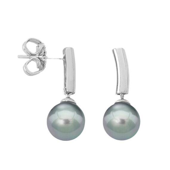 Серебряные серьги женские с жемчугом Majorica Espiga
