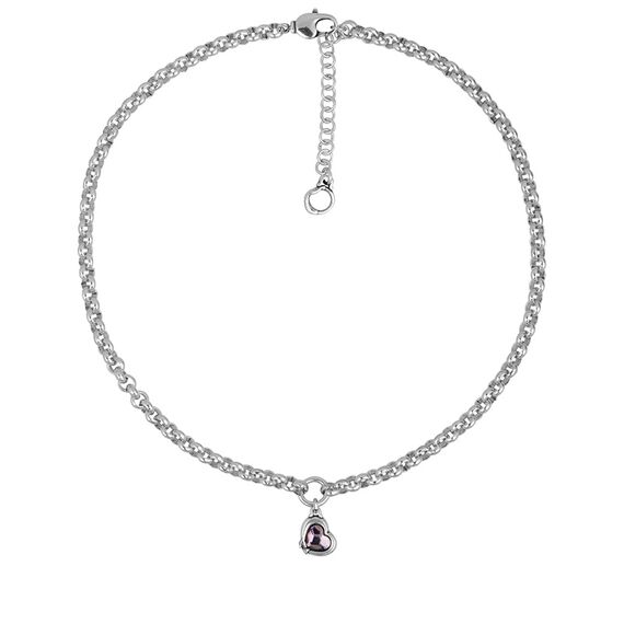 Серебряное колье с муранским стеклом Ciclon Amore, Размер (мм): 400-470