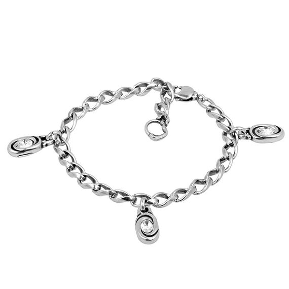 Серебряный браслет женский с кристаллами Сваровски Ciclon Emo Afecto