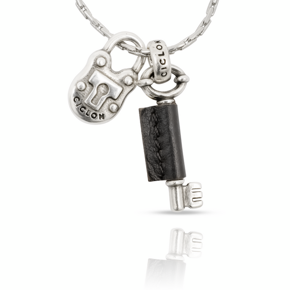 Серебряное колье с кулоном Ciclon Candado, изображение 4