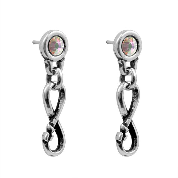 Серебряные серьги с Муранским стеклом Ciclon Sin Fin