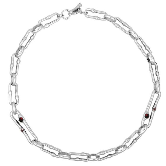 Серебряное колье женское с муранским стеклом Ciclon Azami