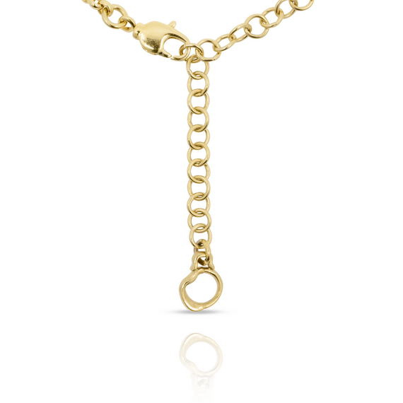 Золотое колье женское с подвеской бирюзовое Ciclon Aztec, Размер (мм): 400-470, изображение 2