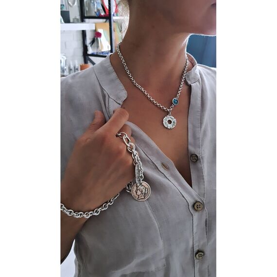 Серебряное колье с подвеской Ciclon Essentiale, Размер (мм): 400-470, изображение 2