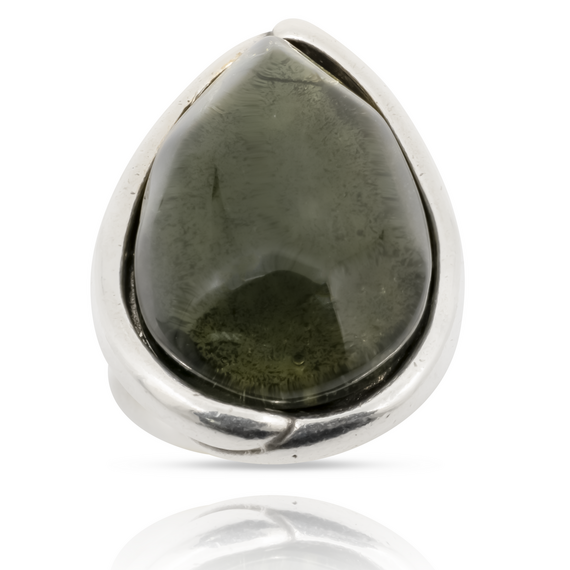 Серебряное кольцо женское с муранским стеклом Ciclon Lizana, изображение 3