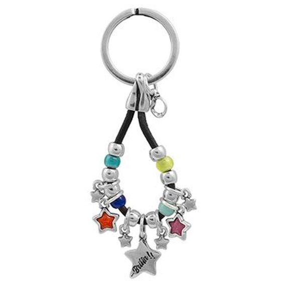 Брелок для ключей серебряный с муранским стеклом Ciclon Lluvia de Estrellas