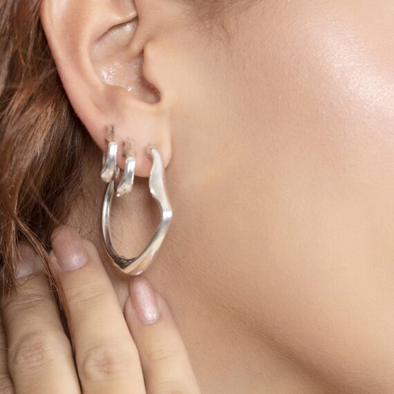 Серебряные серьги женские Ciclon Dia Y Noche, изображение 2