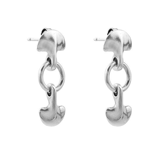 Серебряные серьги длинные Ciclon Estirpe