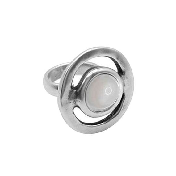 Серебряное кольцо женское с муранским стеклом Ciclon Estilo, Размер (мм): 17,8-18,4