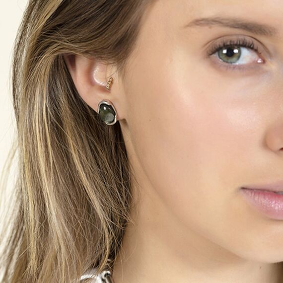 Серебряные серьги с муранским стеклом Ciclon Daila, изображение 2